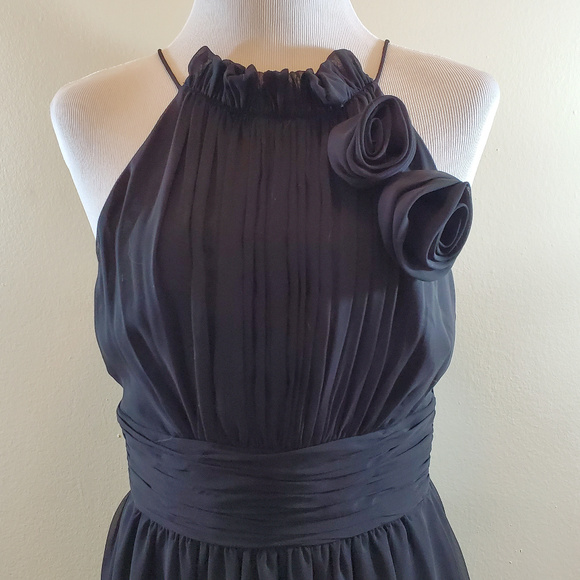 White House Black Market Black High Neck Dress - Picture 3 of 4